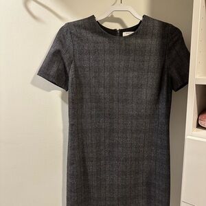 Babaton Charcoal Checkered Mini Dress